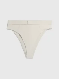 Calvin Klein Bas De Bikini Taille Haute - CK Monogram Rib