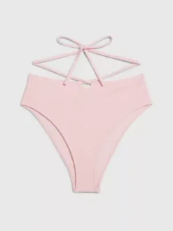 Calvin Klein Bas De Bikini Taille Haute - CK Texture