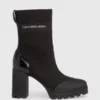Calvin Klein Bottes En Maille à Semelle Compensée